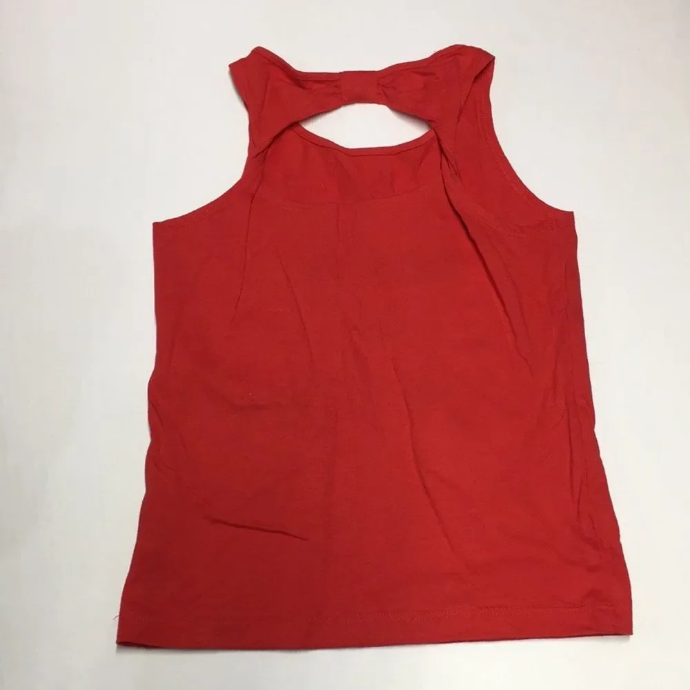 Carter's Kid Ready To Sparkle Red Tank Top with Embroidered Design girls size 7